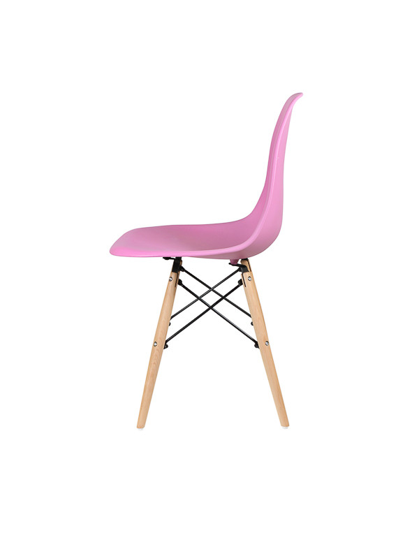 Стул обеденный EAMES DSW WX-503, пластик розовый